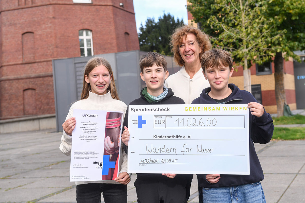 Wandern für Wasser-Spendenaktion